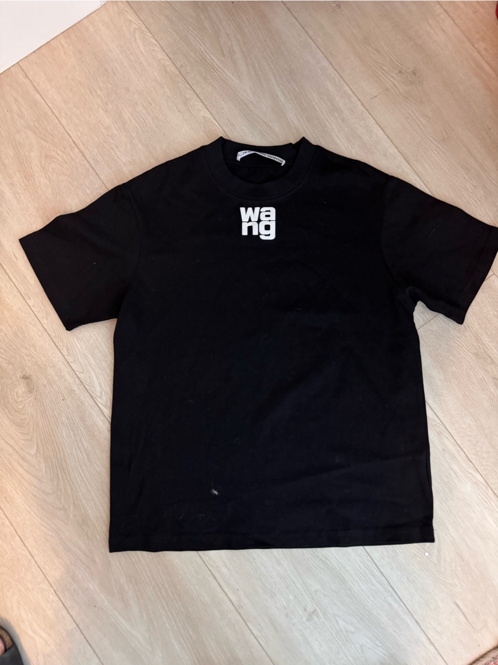 Alexander Wang Black Short Sleeve Logo Tee